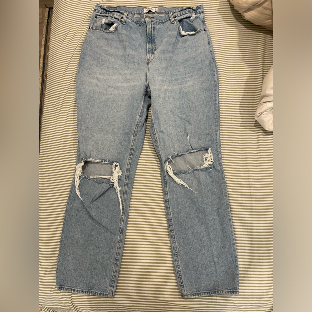 Abercrombie high waisted curve love jeans